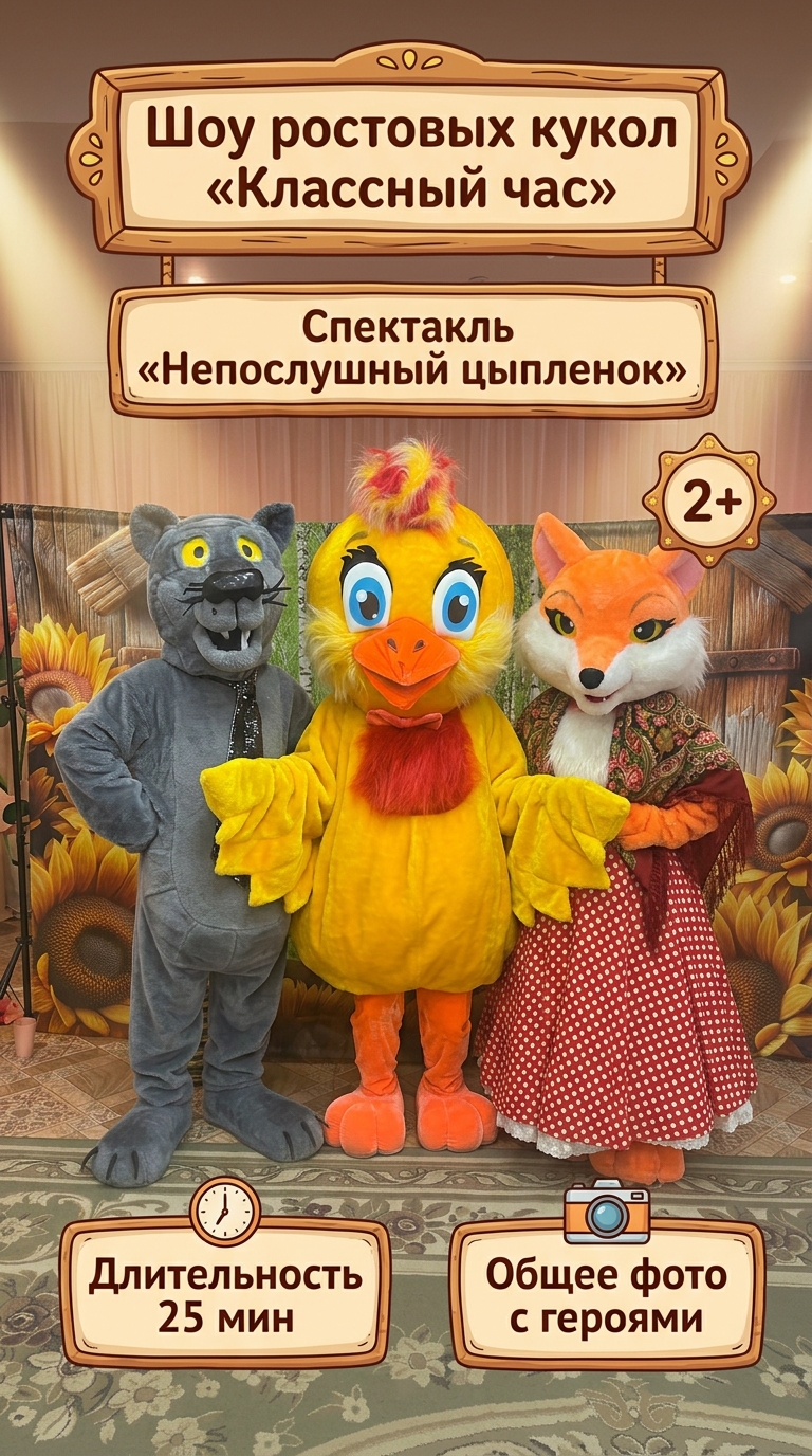 Спектакль «Непослушный цыпленок»